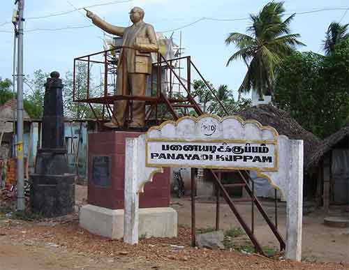 Ambedkar statue in Panaiyadikuppam