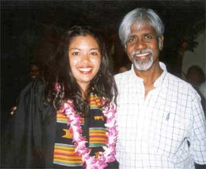 Dayanandhan with black student