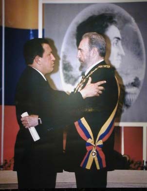 Chavez and Fidel castro