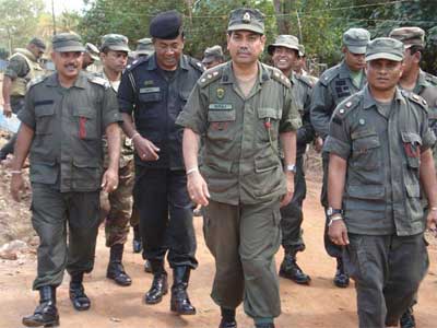 Indian army officers in Srilanka