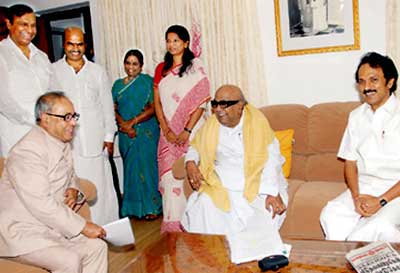 Pranab and Karunanidhi