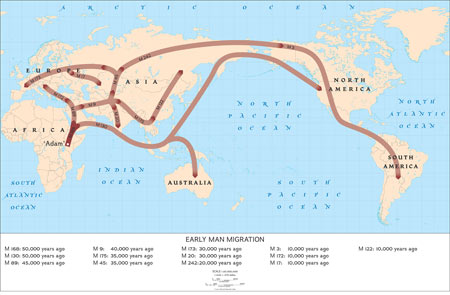 early man migration