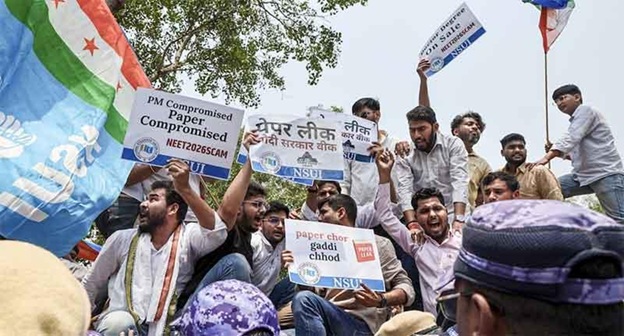 agitataion against neet