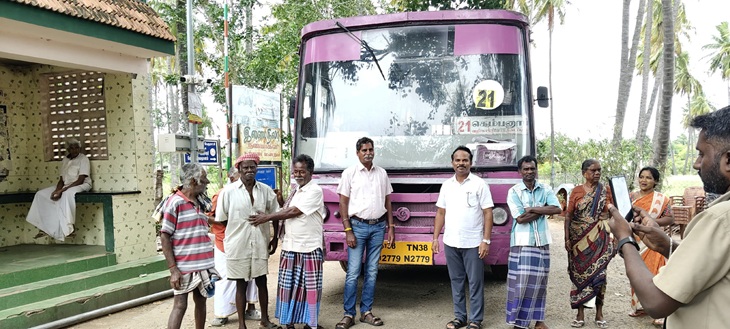 dvk against untouchability in bus
