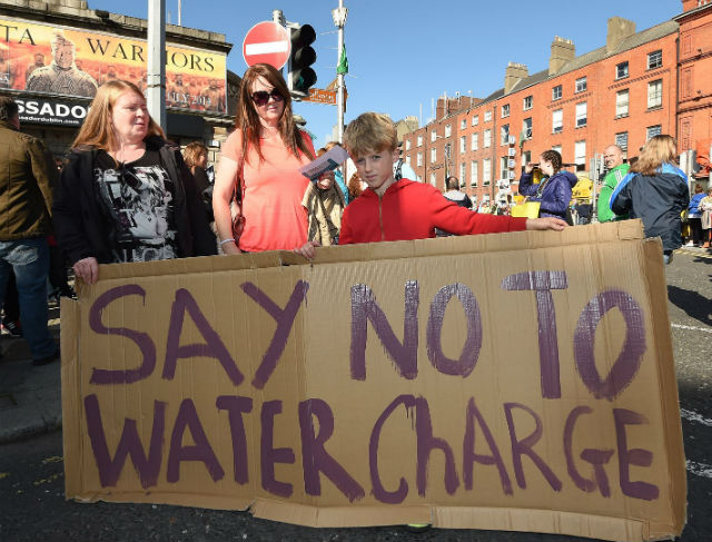 ireland protest against water privatization