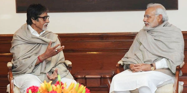 Amitabh Bachchan and Narendra Modi