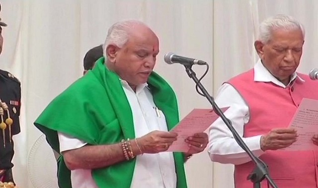 yeddyurappa takes oath as CM