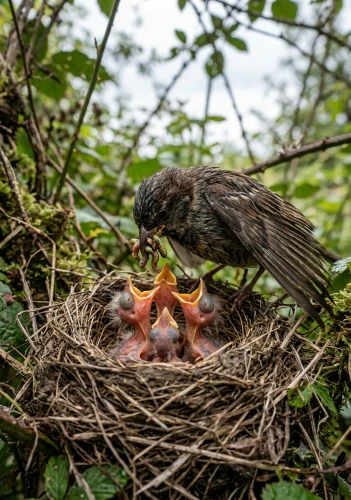 bird feeding