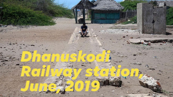 dhanuskodi railway station 2019