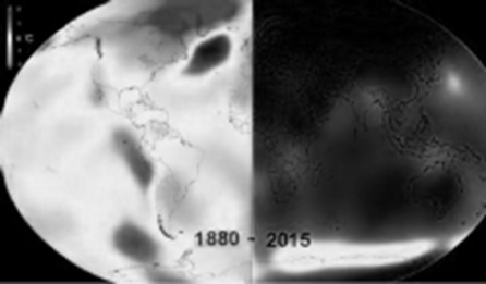 earth on 1880 and 2015