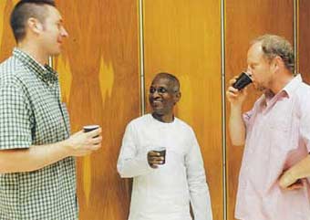 Illaiyaraja with Richard and laslo