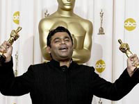 A.R.Rahman with Oscar awards