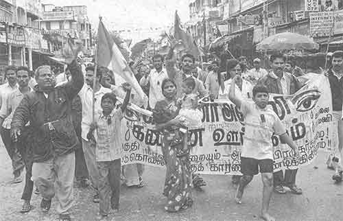 Chennai people agitating against Govt.