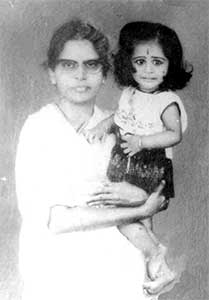 Veerammal with her child