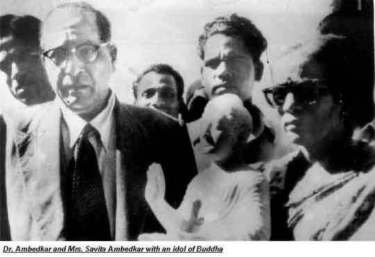 Ambedkar and his wife Savitha