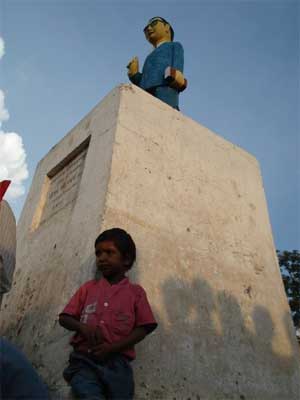 Ambedkar and Dalit boy