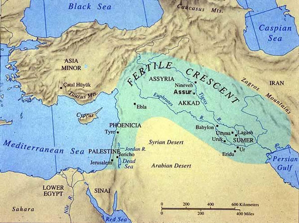 assyria map