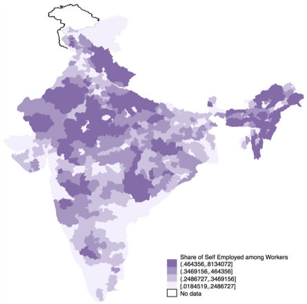 self employed map