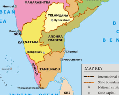 states in South India