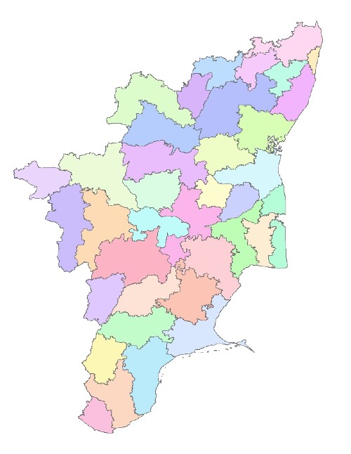 tamil nadu map