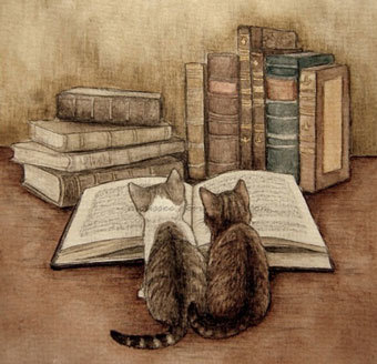 books cats