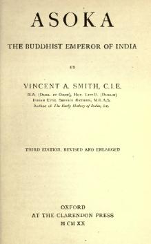 Asoka the Buddhist Emperor of India