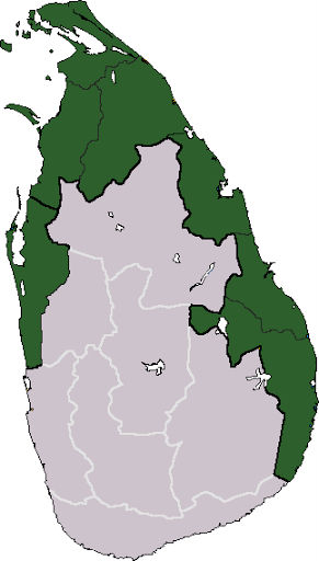 srilanka map