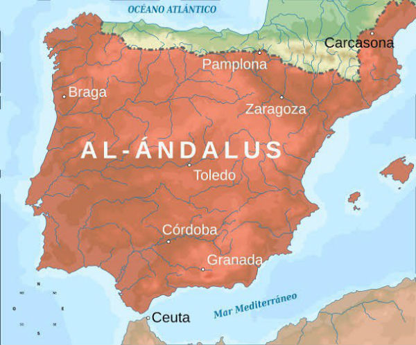 al andalus map