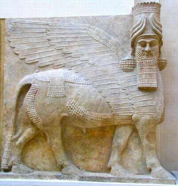 assyria lamasu sculpture