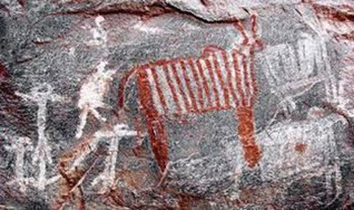 manjuvirattu cave drawing