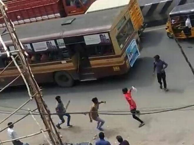 chennai students clash