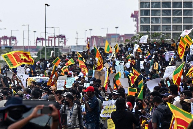 colombo protest
