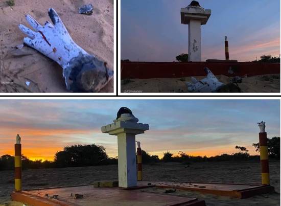 damaged mullivaikkal monument collage