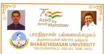 hindi in bharathidasan univ