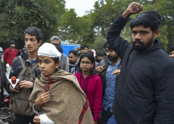 jnu student leader after attack