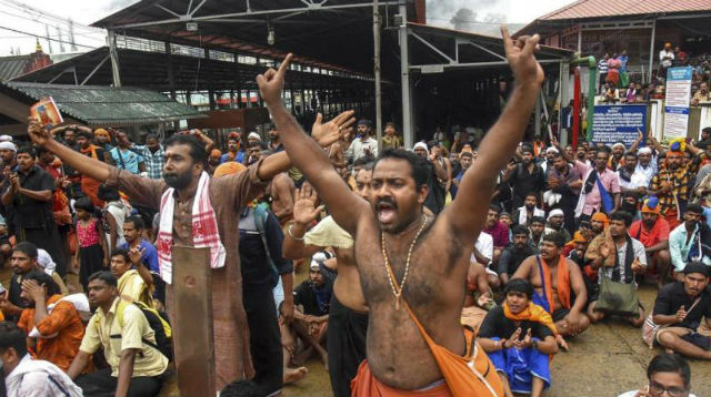 sabarimala agitation