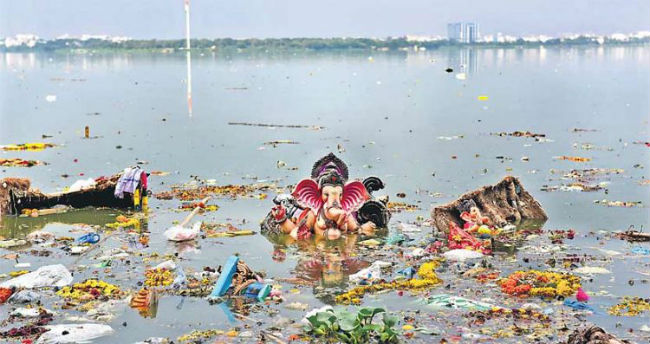 vinayaka in river