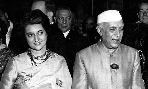 Indira Gandhi and Nehru