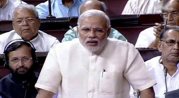 Modi in parliament