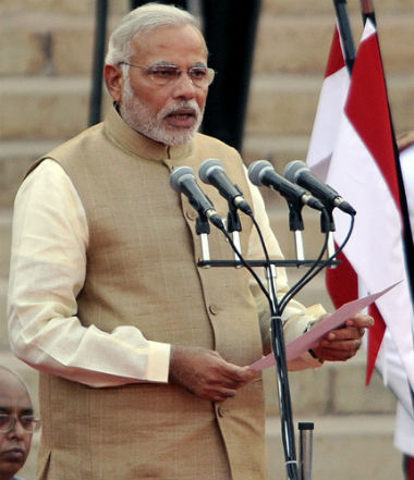 modi swearing in