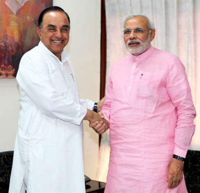 modi with subramanian swamy