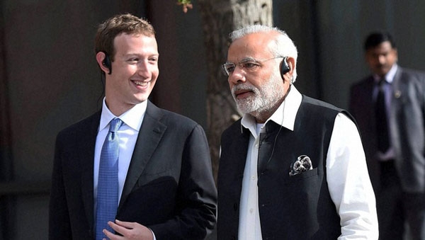 modi and mark zuckerberg