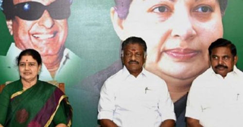 sasikala and ops and edapppadi