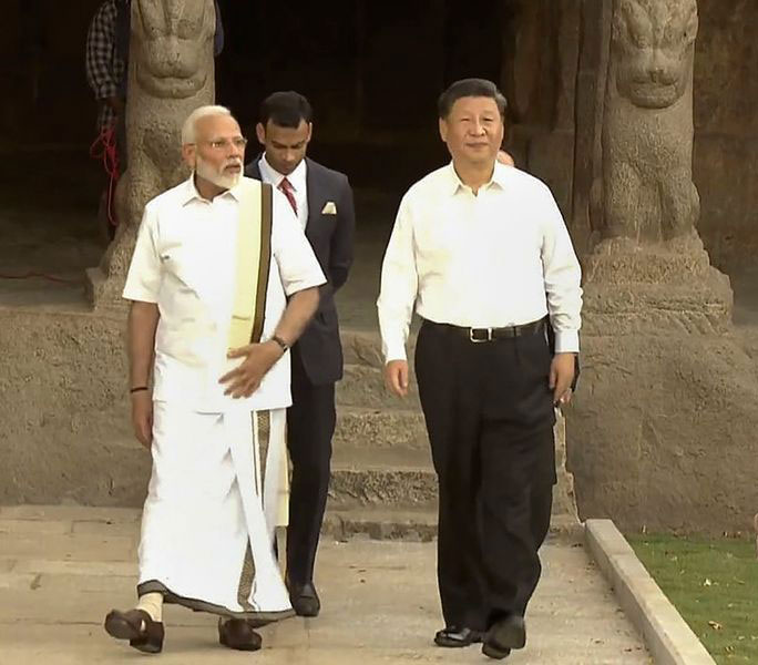 Modi with Xi Jinping