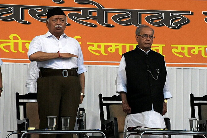 PranabMukherjee at RSS meeting