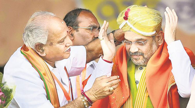 amit shah yeddyurappa