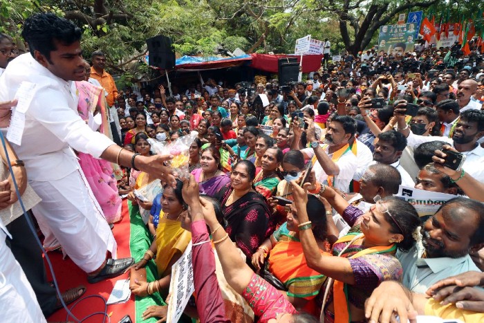 annamalai at bjp rally