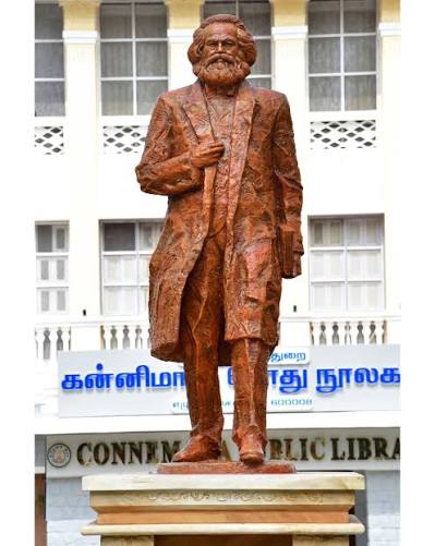 karl marx statue in chennai