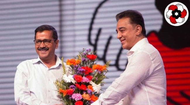 kejriwal and kamal haasan