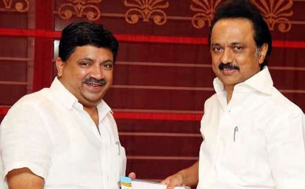 mk stalin and ptr palanivel